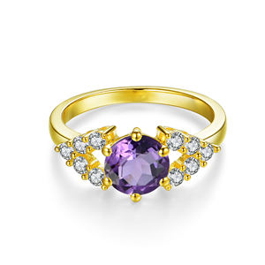 Anelli di gioielli da donna placcati oro all'ingrosso alla moda - Product Image 2