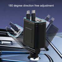 H11 chargeur de voiture 120w ciel étoilé haut atmosphère lumière câble télescopique un à quatre téléphone portable prise de Conversion de charge rapide