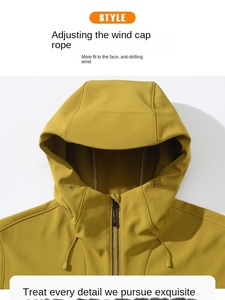 <span class=keywords><strong>Pull</strong></span> cardigan chaud à coquille souple pour hommes et femmes pour l'hiver nouveau printemps imperméable coupe-vent extérieur <span class=keywords><strong>alpinisme</strong></span> Camping fermeture éclair - Product Image 3