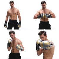 Gants de boxe et d'arts martiaux personnalisés 6oz 8oz 10oz 12oz en cuir PU confortable pour la compétition et l'entraînement Sanda