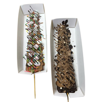 Emballages personnalisés en papier pour hamburgers, hot-dogs, frites, gâteaux, gaufres, bâtonnets, pliables, recyclables, taille personnalisée, gaufrage, sushis, aliments pour bébés