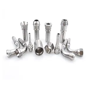 Conectores De Conexiones De Tuberia De Manguera Thủy Lực Din Linh Hoạt De Acero Galvanizado Accesorios De Virola Với Los Mejore