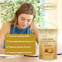 Sachets d'électrolyte de champignon de crinière de lions de marque privée paquets de poudre de boisson d'électrolyte d'hydratation d'acides aminés