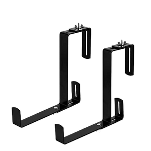 Riel de ganchos colgantes de maceta de Metal moderno grande para balcón, cubierta Exterior, alféizares de ventana, soportes de caja de maceta ajustables, suelo - Product Image 2