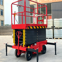 Plateforme mobile électrique en acier inoxydable de 12 m avec vérin hydraulique, état neuf, capacité de charge de 100 kg, commande manuelle, 4 personnes