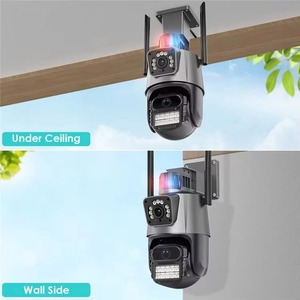 Caméra réseau PTZ à double objectif 6MP, caméra de surveillance sans fil Wi-Fi, audio bidirectionnel, vision nocturne, détection de mouvement, iCSee - Product Image 6