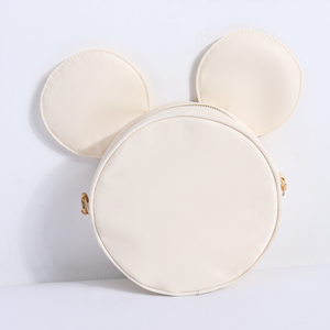 Adjustable <b>Shoulder</b> <b>Strap</b> Zipper Fashion Women Lady Dress Waterproof Eco-Friendly Durable Nylon Crossbody Bag Cartoon Mouse Head - Product Image 1