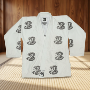 Kimono de BJJ de Algodón con Logotipo Frontal y Diseño de Serpiente para Hombre, Talla Adulto, Corte Regular, Ropa Transpirable para Artes Marciales - Product Image 6