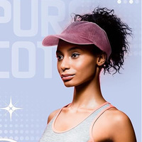 Gorra de béisbol de algodón lavado para mujer, estilo vintage, ligera, transpirable, para deportes al aire libre, con orificio para cola de caballo