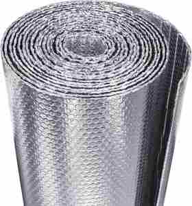 Film isolant réfléchissant à bulles d'air, largeur 48 po x longueur 125 pi, pour climats froids, barrière thermique radiante unilatérale - Product Image 1