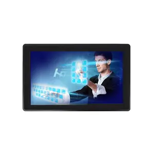 Individuelles TPC-2215E 100 % flach Front berührungsempfindlich 21,5 Zoll kompakt lüfterlos integriert industrieller Grad kapazitiver Touchscreen Panel PC