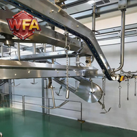 Chaîne complète de machines d'abattage de moutons, équipement d'abattoir USDA pour chèvres, machines de traitement des carcasses d'agneaux et de moutons