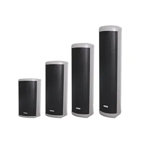 PA Public Address System Passive Stylish 20W IP44 Waterproof Column Wall Speaker with Aluminum Enclosure for Outdoor Use