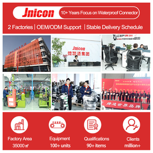 Jnicon mj16 IP67 nối chống thấm nước Dây cáp 2P 3P 4P 5P 8P LED ánh sáng kết nối cho Ebike Escooter EV xe - Product Image 6