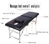 Table de lit de massage de tatouage de spa de beauté portable