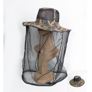 หมวกตาข่ายกันยุงสำหรับผู้ชายใส่กลางแจ้งหน้ากากตาข่ายคลุมหน้าสำหรับตกปลาเดินป่าทำสวนใช้ทุกวันหมวกแมลงผึ้ง - Product Image 4