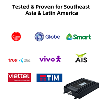 Amplificador de Señal Tri-Banda EasyBoost 850/1800/2100MHz B5 B3 B1, 2G 3G 4G 5G, 72dB de Alta Ganancia, Control por Aplicación Tuya, Pantalla LCD