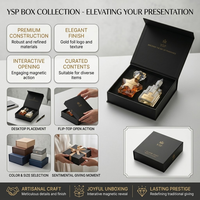 Boîte d'emballage de parfum de luxe noire à fermeture magnétique avec logo personnalisé, avec insert en papier, boîtes cadeaux rigides pour ensembles de flacons de parfum duo