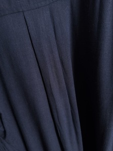 Chemise habillée décontractée de luxe Zeg Na pour homme, coupe ajustée, respirante, bleu marine vintage, à revers, manches longues - Product Image 4