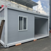 Cabine de sécurité moderne de luxe, poste de garde de haute qualité, abri de gardien, maison préfabriquée modulaire mobile en conteneur pour hôtel