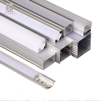 90 degrés en aluminium extrusion profil led bord allumé canal d'angle pour bande