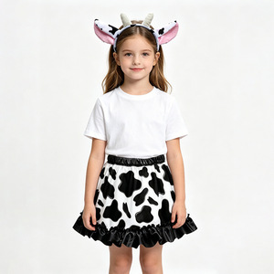 Falda <span class=keywords><strong>de</strong></span> <span class=keywords><strong>vaca</strong></span> adorable para niñas, disfraz <span class=keywords><strong>de</strong></span> <span class=keywords><strong>vaca</strong></span> <span class=keywords><strong>de</strong></span> dibujos animados, falda tutú para niñas, disfraz para fiesta <span class=keywords><strong>de</strong></span> baile y actuación - Product Image 2