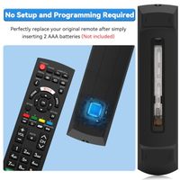 Télécommande universelle de remplacement pour téléviseurs Panasonic, compatible avec tous les téléviseurs intelligents Panasonic Viera HD LCD LED Plasma TV RM-L1378