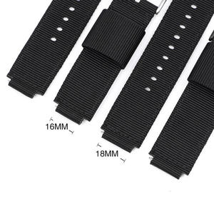 Bracelets de montre en toile de nylon 16 mm 18 mm pour <span class=keywords><strong>Casio</strong></span> GA2100 GA110 GM110 <span class=keywords><strong>GM2100</strong></span> GA900 AQ-S810 Série 5600 - Product Image 3