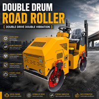 Mini-rouleau compresseur hydraulique autoporté |   Compacteur vibrant à double tambour |   Moteur diesel refroidi par eau Changchai