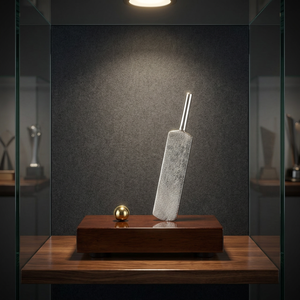Trophée sportif portable artisanal en laiton pour souvenir de cricket - Product Image 3