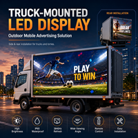 Panneau publicitaire LED mobile pour camion, écran vidéo extérieur pour véhicule utilitaire