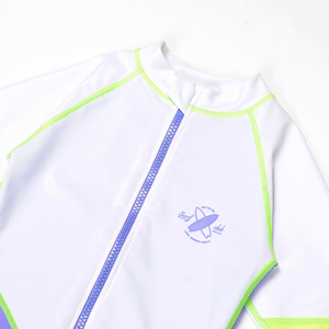 Traje de Baño de una Pieza para Niños 2026, Conjunto de 2 Piezas, Unisex, con Bloques de Color, Secado Rápido, Protección Solar Frontal - Product Image 2