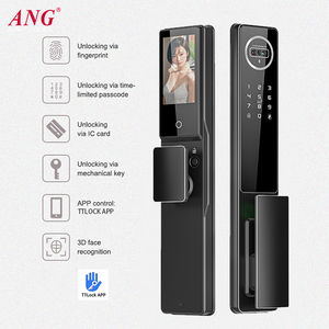 3D Face Recognition Intercom Lithium Battery For Smart Door Lock <strong>Fingerprint</strong> Password Ic Card Ttlock Palm Vein Digital Door Lock - Product Image 4