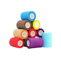 Bandages de sport de boxe en non-tissé élastique auto-adhésif camouflage, protection des doigts et des poignets, avec logo OEM, faible MOQ, vente en gros