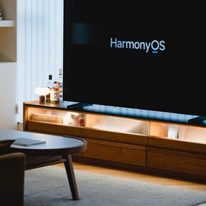 Meuble TV sur pied en bois de cerisier 1,8 m avec plateau en pierre noire et rangement, meuble de salon - Product Image 2