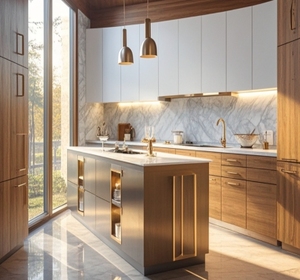 Muebles de Cocina Modulares de Madera Modernos de Alta Calidad con Diseño Personalizado - Product Image 2