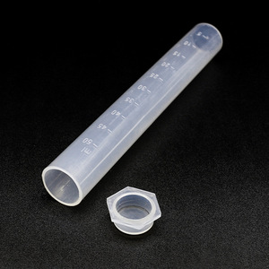<b>Plastic</b> Colorimetric <b>Tubes</b> 50Ml Graduated Flat Bottom PP Material Laboratory Stoppered <b>Tube</b> - Product Image 1