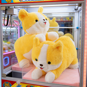 Peluche Corgi Tendance 2026 de 8 Pouces, Adorable Jouet en Peluche en Position Allongée pour Enfants et Décoration de Chambre - Product Image 1