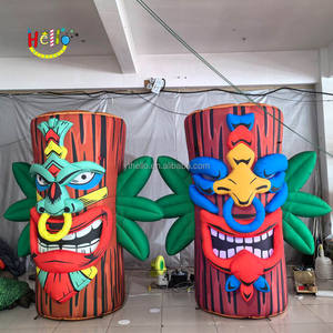 เสาโทเท็มที่ทำให้พองได้ไฟสนามตกแต่ง luau - Product Image 6