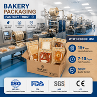 Sacs en BOPP OPP personnalisés pour boulangerie, emballage alimentaire, sacs à pain refermables avec fenêtre transparente pour pain grillé, bagels, bretzels, croissants