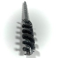 Brosse industrielle en nylon à double spirale et quatre fils torsadés pour le nettoyage de tuyaux à la vapeur, OEM pour le polissage