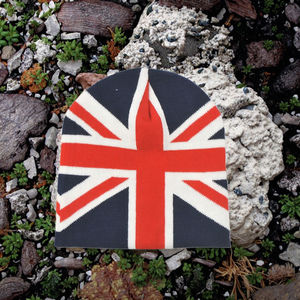 2026 Winter Embroidered English Flag Fashion Style <b>Slouch</b> <b>Beanie</b> <b>Hat</b> 100% Acrylic Bow Unisex Common Travel CUSTOM <b>BEANIES</b> - Product Image 3