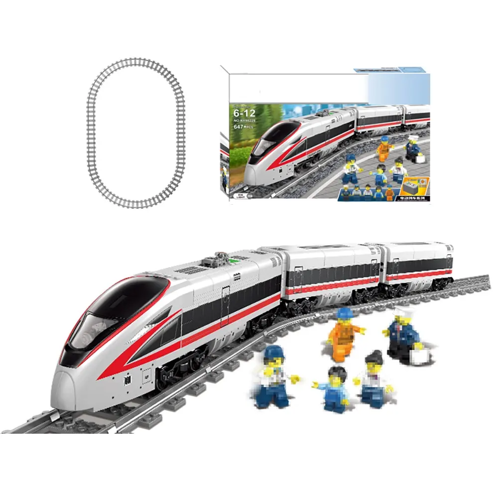 Elektrisches Spielzeug Fuxing-Zugmodell 3D DIY Hochgeschwindigkeits-Spielzeug-Zug-Bausteine-Set zum Großhandel
