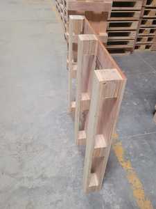 Palettes en bois industrielles lourdes à double face Conception de limon crantée Type de feuille coulissante Chariot élévateur facile à entrée bidirectionnelle - Product Image 2