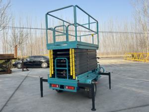Üç Tekerlekli Taşıyıcı Makaslı <span class=keywords><strong>Platform</strong></span> Elektrik Motorlu Yükseltme Platformu 2100x800mm Tabla 1300kg Ağırlık Çiftlik Kullanımı İçin - Product Image 4