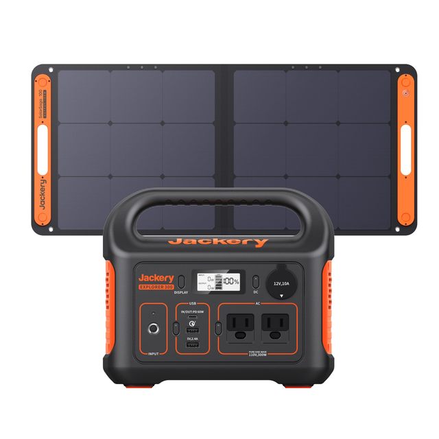 Jackery Explorer 240V 2024 New Version Portable Power Station 256Wh LiFePO4 Battery Pack 300W AC/100W USB-C Pure Sine Wave