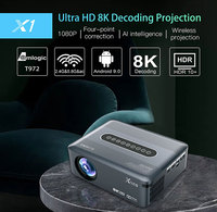 Projecteur aérien intelligent 1080p 4k téléphone mobile wifi mini projecteur laser tv 4k 8k android portable