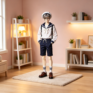 Bambola BJD in Resina Personalizzata Scala 1/3 Maschile con Articolazioni a Sfera e Outfit Streetwear Audace per Collezionisti - Product Image 4
