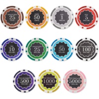 Marqueurs de balle de golf personnalisés Jetons de poker de golf en plastique ABS