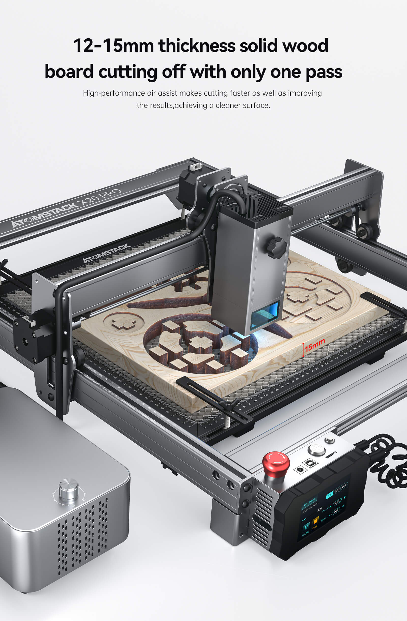 ATOMSTACK X20 PRO A20 S20 130Wレーザー彫刻機金属ダイオードCNC金属